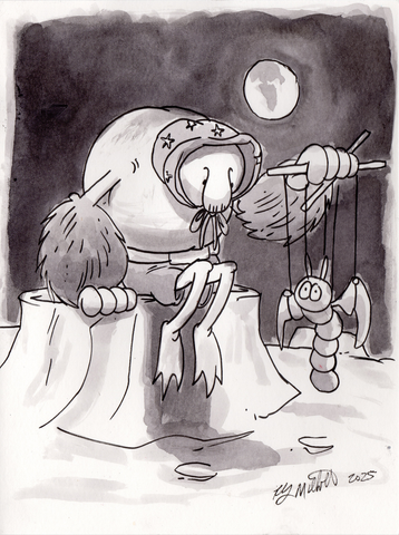 "Young Alice the Goon" Ink Wash