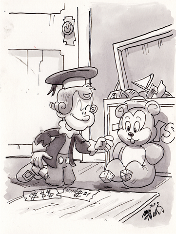 "Young Pappy" Ink Wash